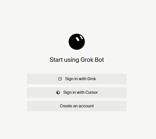 שלוש הדלתות. Cursor יושב כאן כאפשרות שוות ערך ל-Grok, כי שתי החברות באותה יחידה